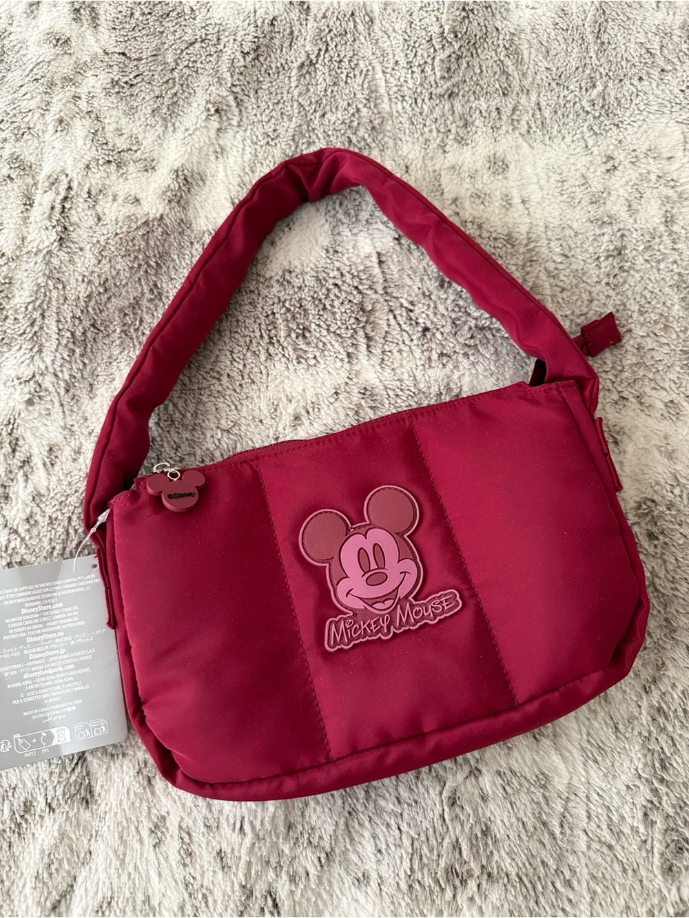 Disney Mickey Mouse Maroon Shoulder Bag
